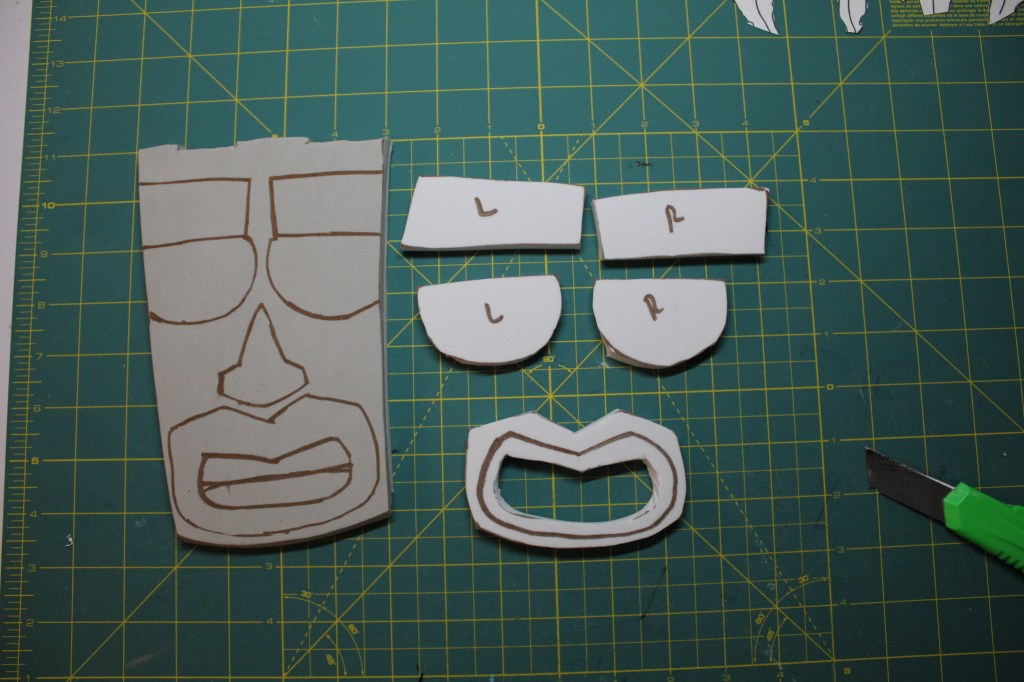 eye, eye brows, mouth